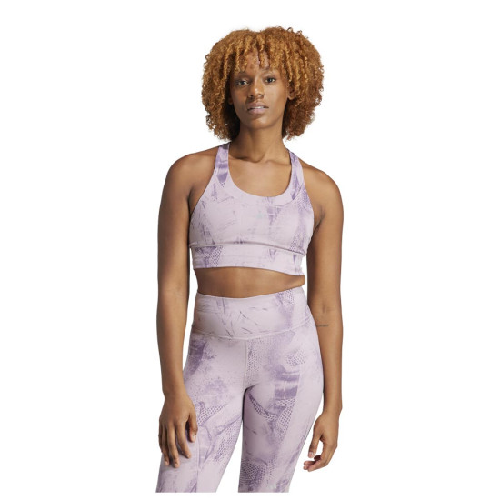 Adidas Γυναικείο μπουστάκι Run Pocket Medium-Support AOP Bra Iteration Adidas Γυναικείο μπουστάκι Run Pocket Medium-Support AOP Bra Iteration